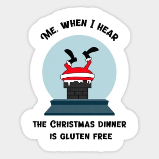 Gluten free Christmas dinner Sticker